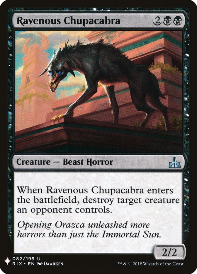 Ravenous Chupacabra [Mystery Booster] | Game Haven TX