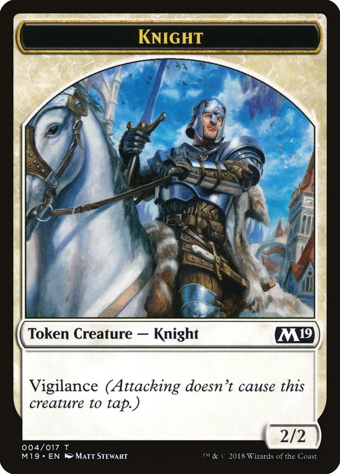Knight [Core Set 2019 Tokens] | Game Haven TX