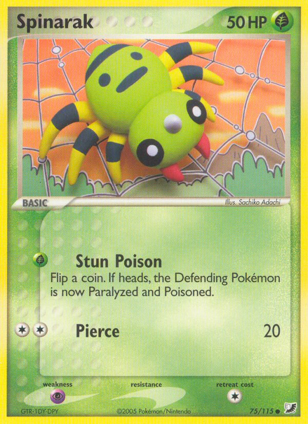Spinarak (75/115) [EX: Unseen Forces] | Game Haven TX