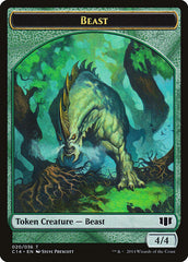 Elf Druid // Beast (020/036) Double-sided Token [Commander 2014 Tokens] | Game Haven TX