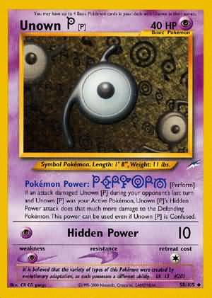Unown [P] (58/105) [Neo Destiny Unlimited] | Game Haven TX