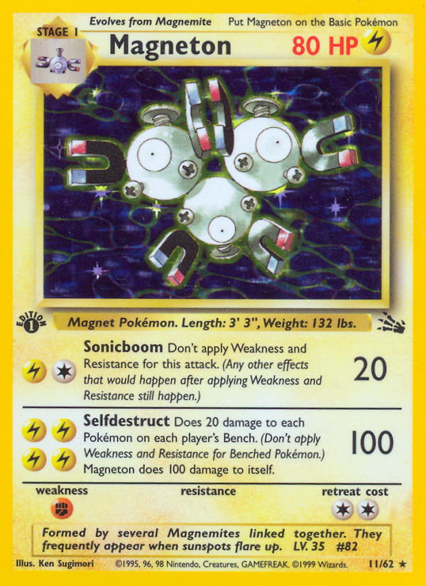 Magneton (11/62) [Fossil 1st Edition] | Game Haven TX