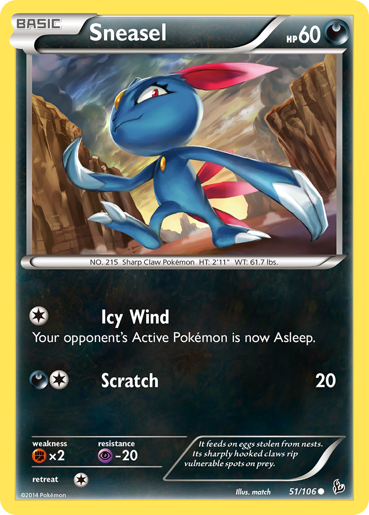 Sneasel (51/106) [XY: Flashfire] | Game Haven TX