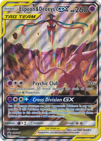 Espeon & Deoxys GX (SM240) (Jumbo Card) [Sun & Moon: Black Star Promos] | Game Haven TX