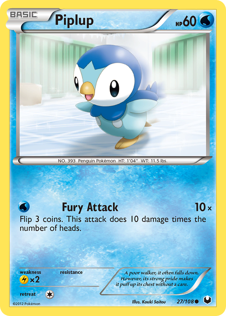 Piplup (27/108) [Black & White: Dark Explorers] | Game Haven TX