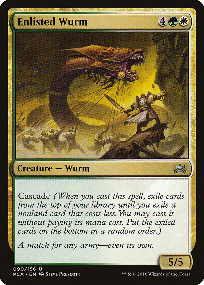 Enlisted Wurm [Planechase Anthology] | Game Haven TX