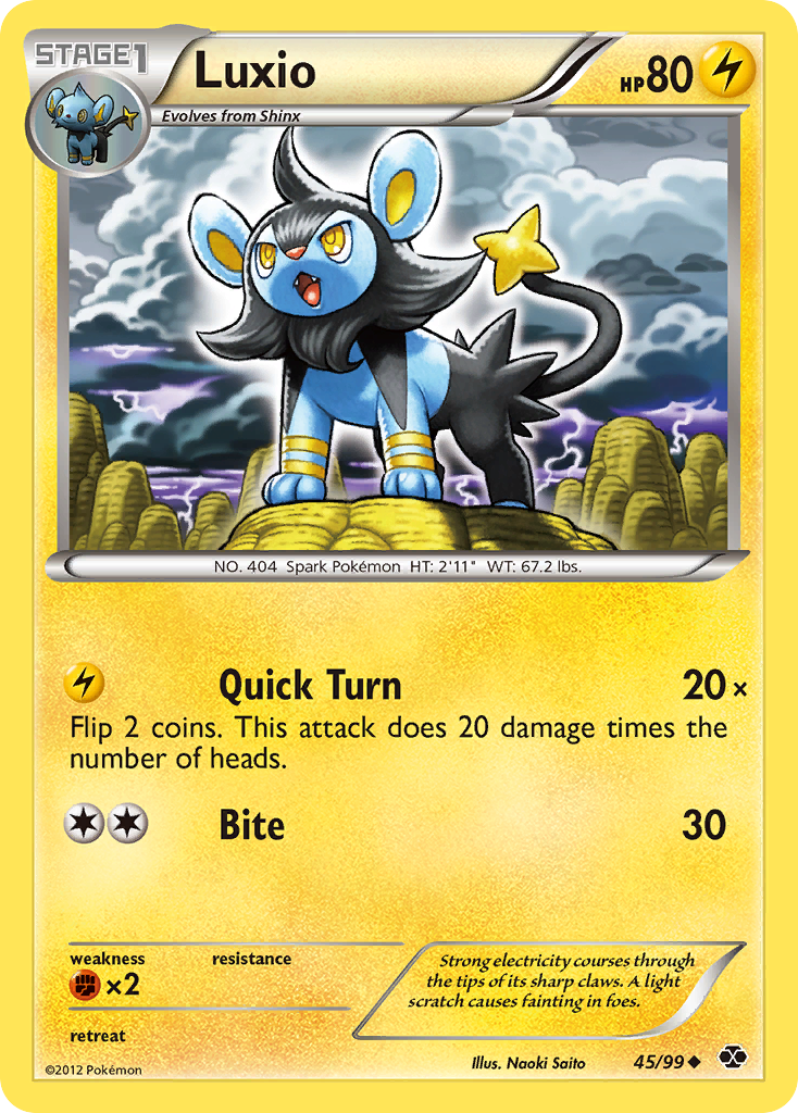 Luxio (45/99) [Black & White: Next Destinies] | Game Haven TX
