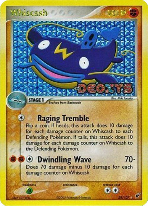 Whiscash (28/107) (Stamped) [EX: Deoxys] | Game Haven TX