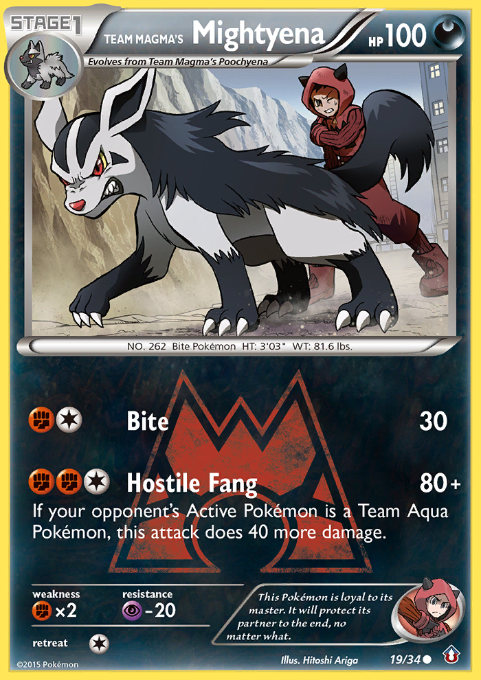 Team Magma's Mightyena (19/34) [XY: Double Crisis] | Game Haven TX