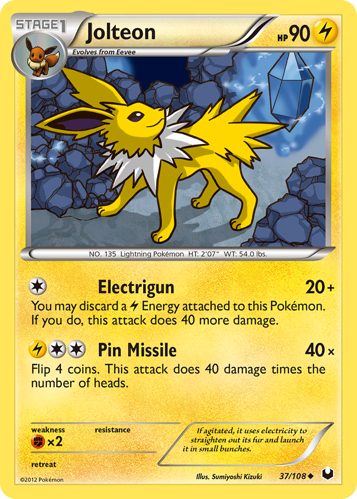 Jolteon (37/108) [Black & White: Dark Explorers] | Game Haven TX