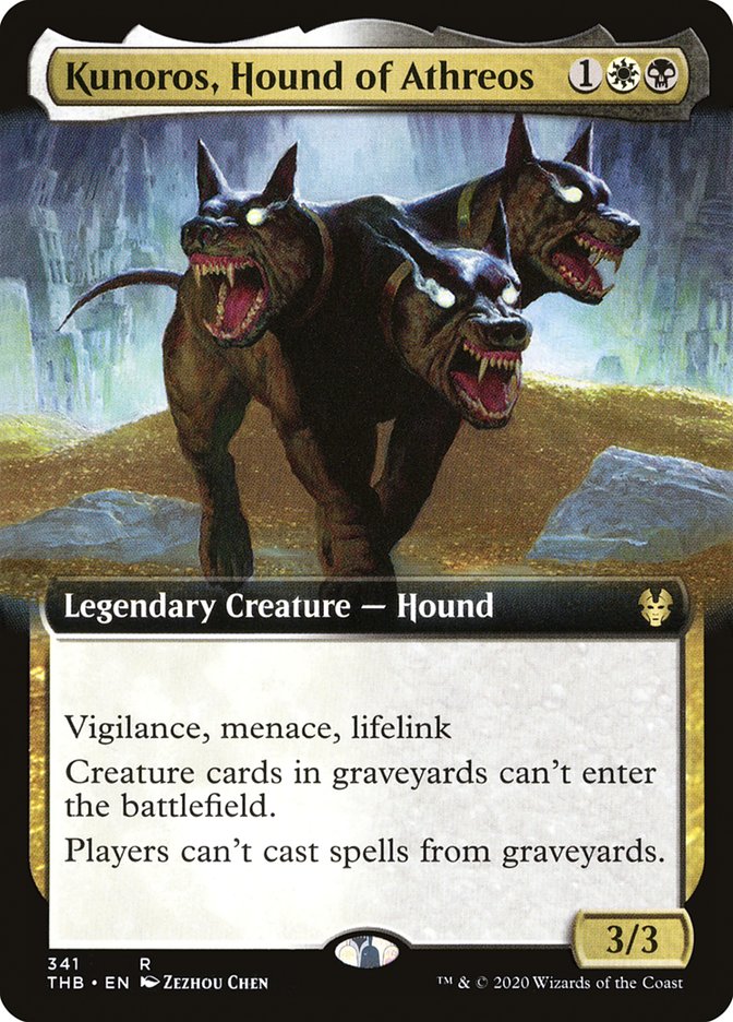 Kunoros, Hound of Athreos (Extended Art) [Theros Beyond Death] | Game Haven TX
