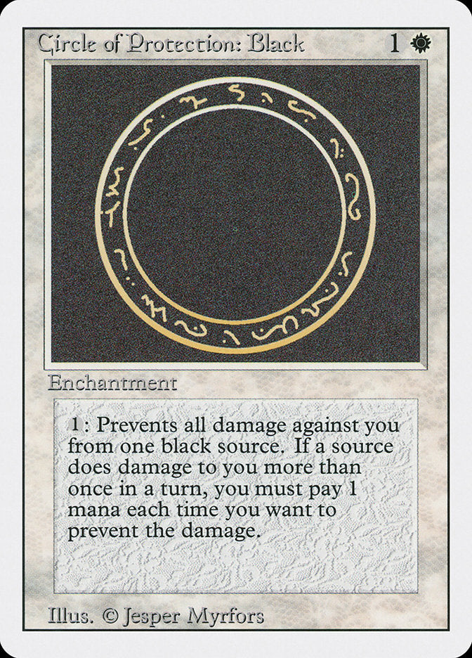 Circle of Protection: Black [Revised Edition] | Game Haven TX