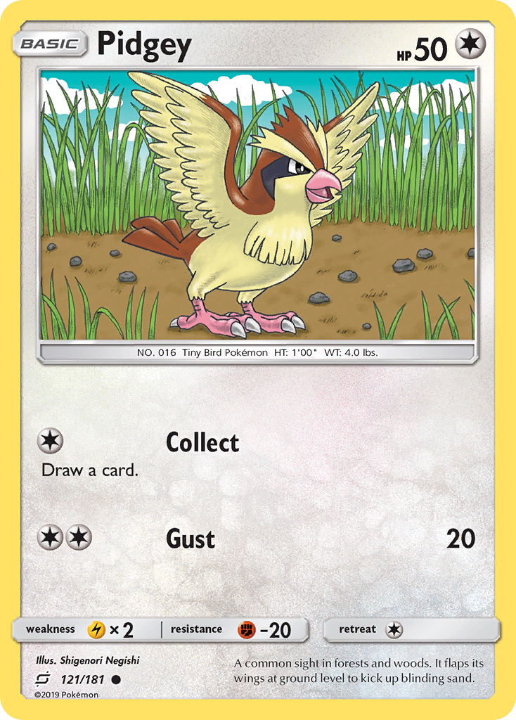 Pidgey (121/181) [Sun & Moon: Team Up] | Game Haven TX