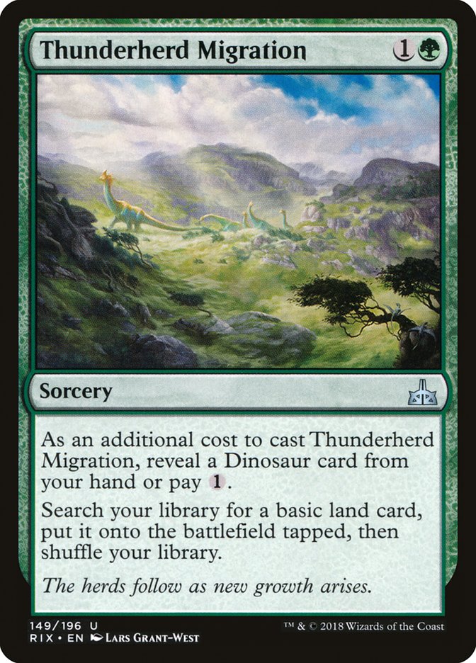 Thunderherd Migration [Rivals of Ixalan] | Game Haven TX