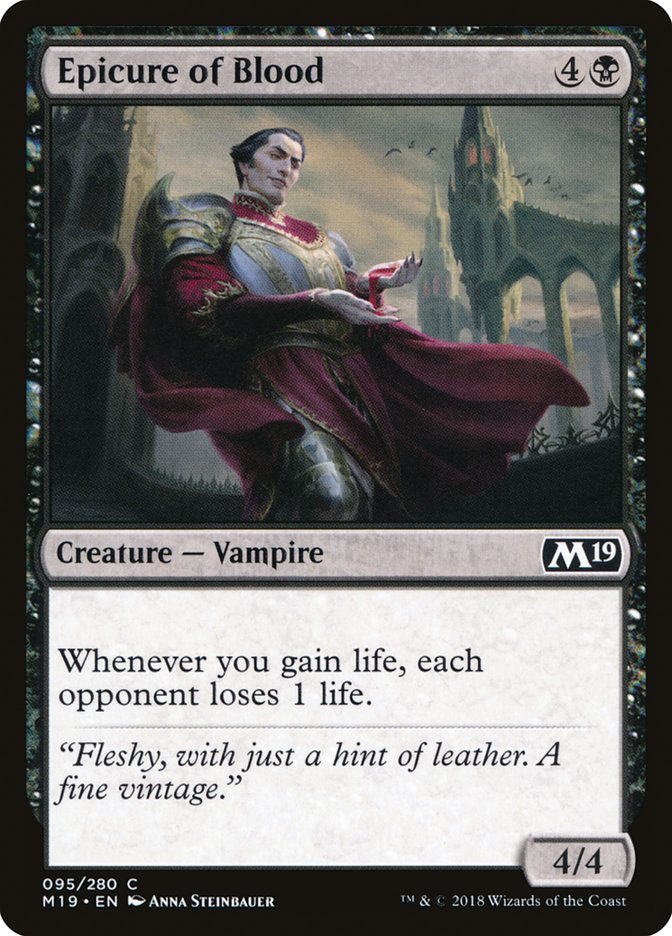 Epicure of Blood [Core Set 2019] | Game Haven TX