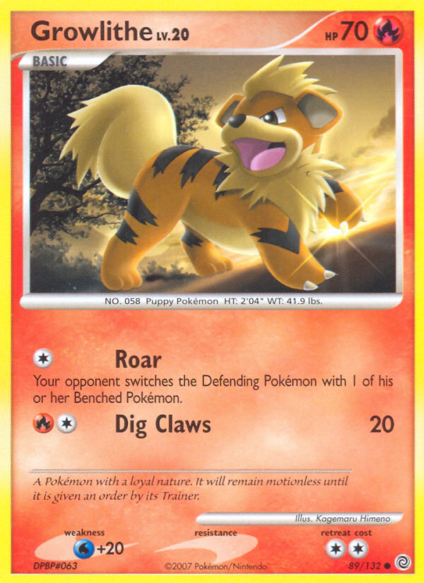Growlithe (89/132) [Diamond & Pearl: Secret Wonders] | Game Haven TX