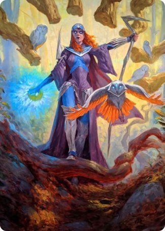 Kasmina, Enigma Sage Art Card [Strixhaven: School of Mages Art Series] | Game Haven TX