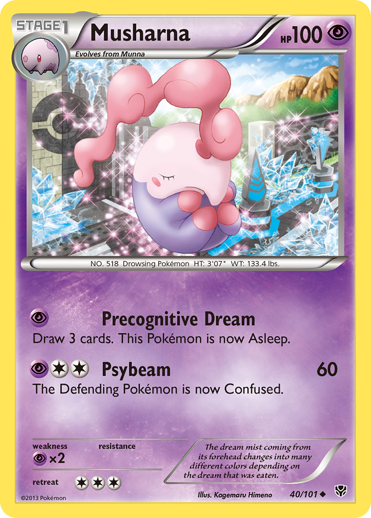 Musharna (40/101) [Black & White: Plasma Blast] | Game Haven TX