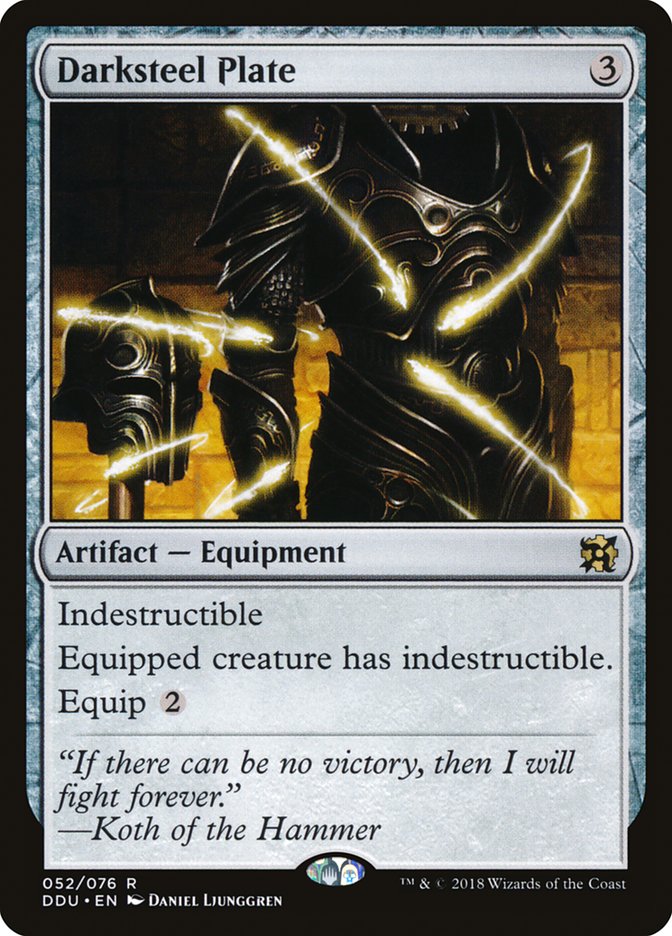 Darksteel Plate [Duel Decks: Elves vs. Inventors] | Game Haven TX