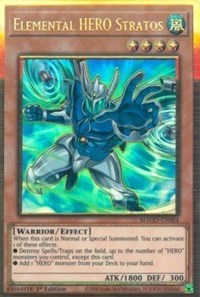 Elemental HERO Stratos (Alternate Art) [MAGO-EN004] Gold Rare | Game Haven TX