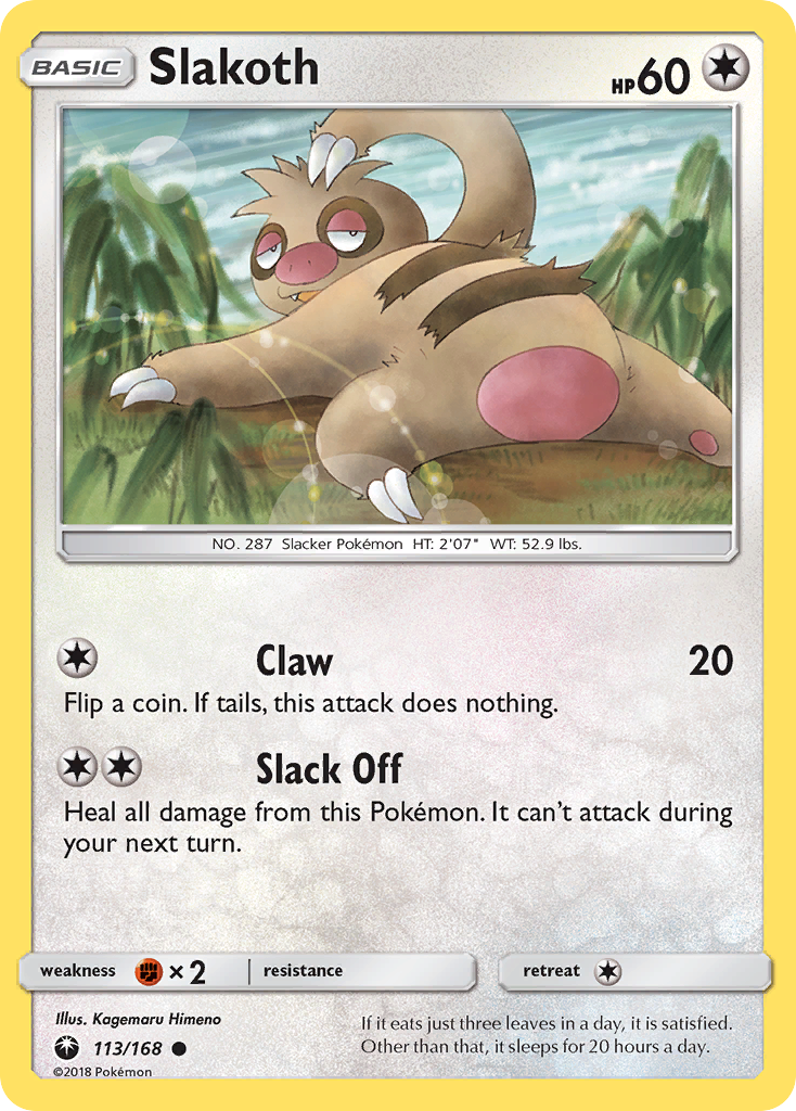 Slakoth (113/168) [Sun & Moon: Celestial Storm] | Game Haven TX