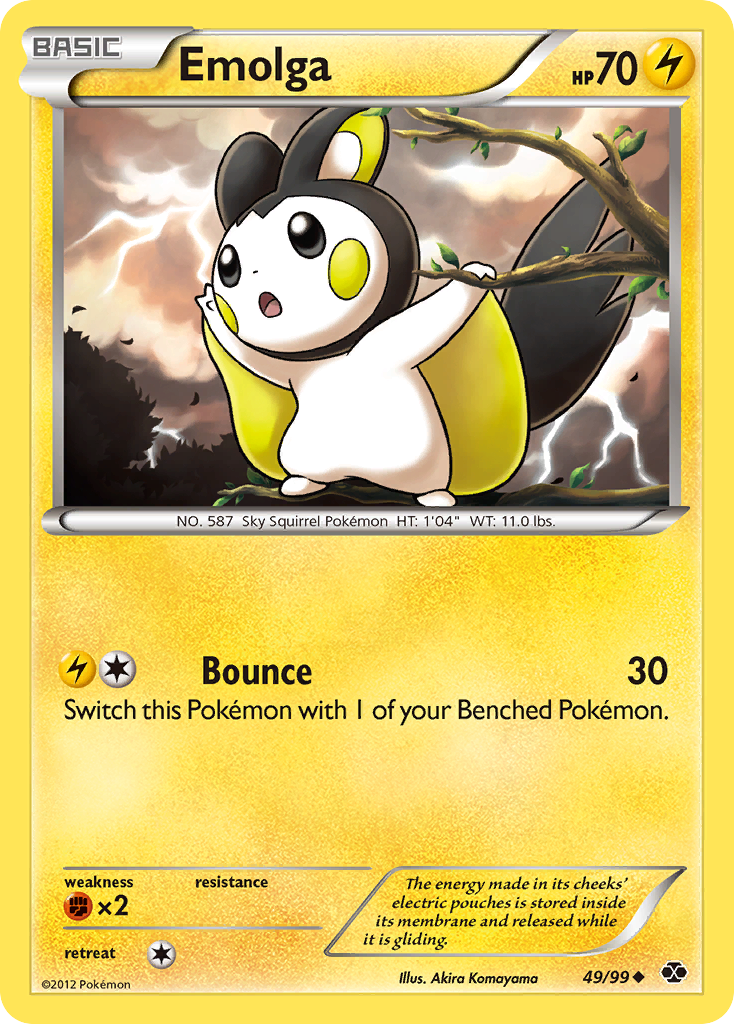 Emolga (49/99) [Black & White: Next Destinies] | Game Haven TX