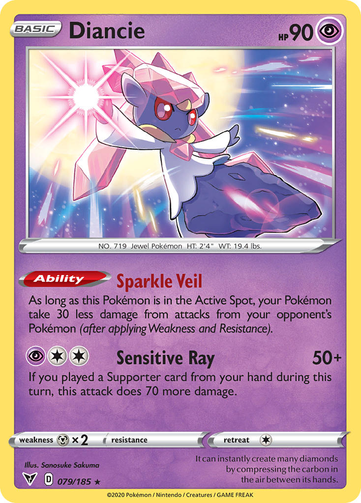 Diancie (079/185) [Sword & Shield: Vivid Voltage] | Game Haven TX