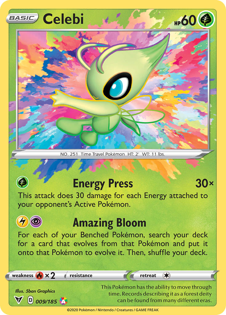 Celebi (009/185) [Sword & Shield: Vivid Voltage] | Game Haven TX