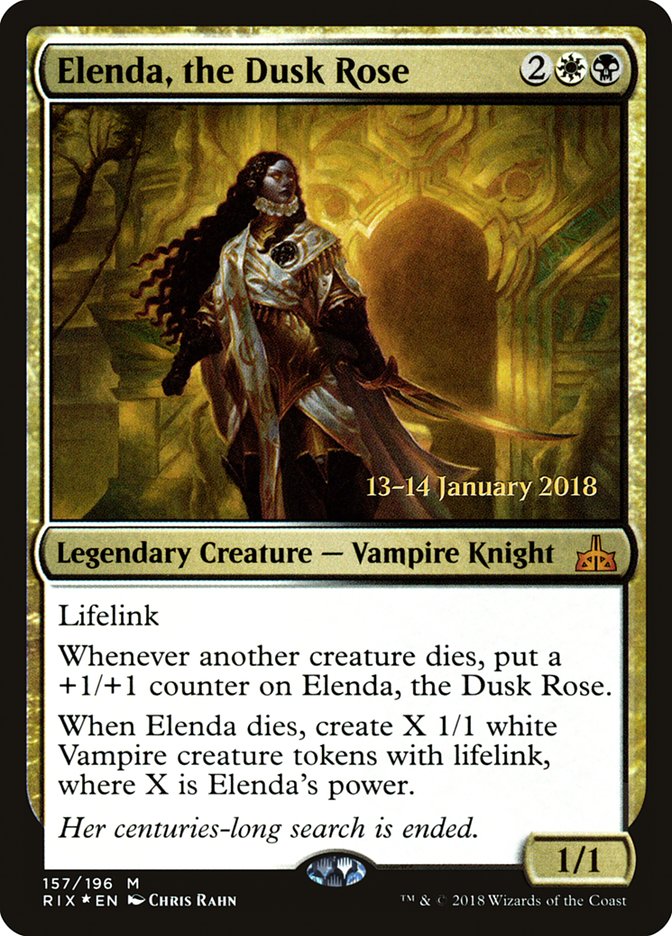 Elenda, the Dusk Rose [Rivals of Ixalan Promos] | Game Haven TX