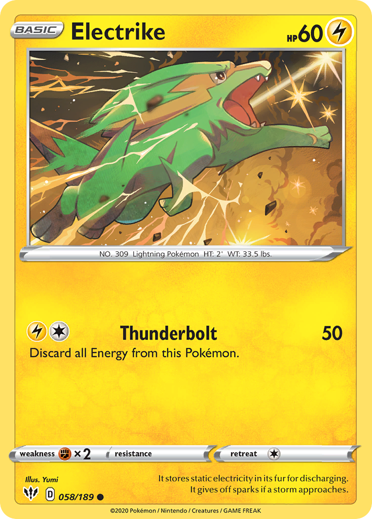 Electrike (058/189) [Sword & Shield: Darkness Ablaze] | Game Haven TX