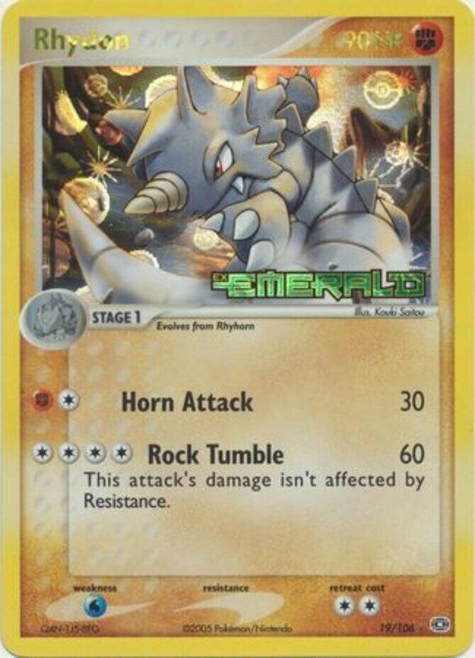 Rhydon (19/106) (Stamped) [EX: Emerald] | Game Haven TX