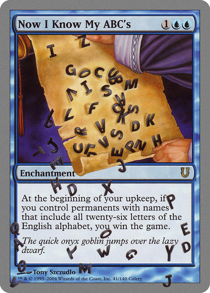Now I Know My ABC's [Unhinged] | Game Haven TX