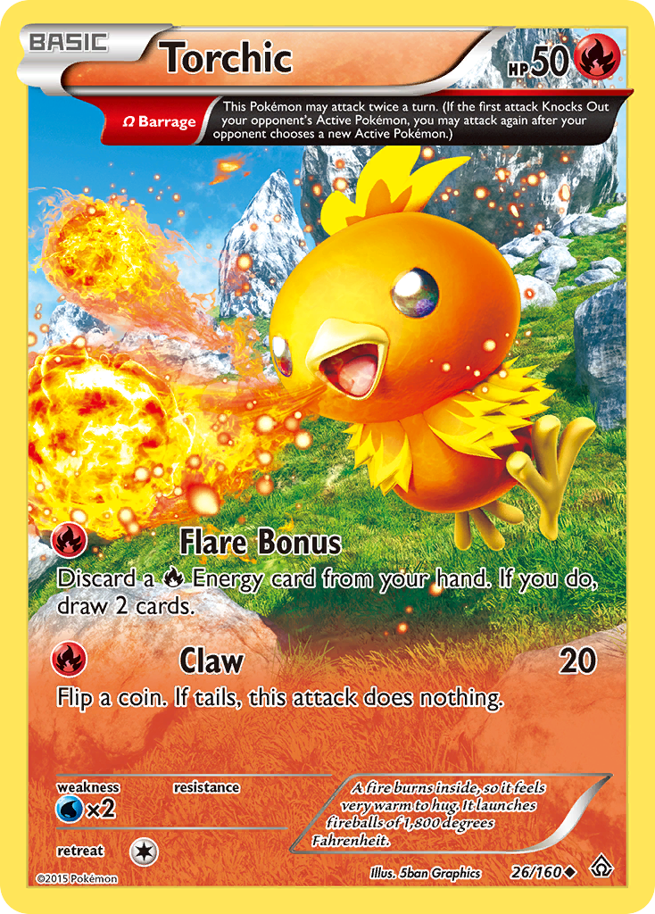 Torchic (26/160) [XY: Primal Clash] | Game Haven TX
