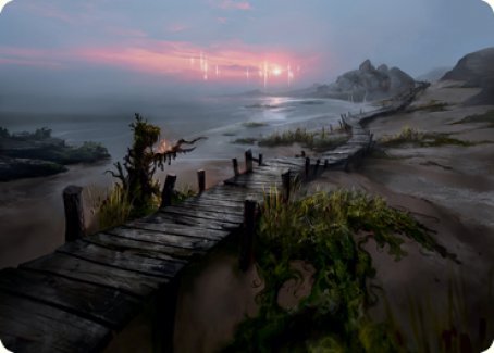 Deserted Beach Art Card [Innistrad: Midnight Hunt Art Series] | Game Haven TX
