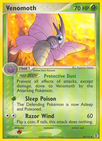 Venomoth (49/112) [EX: FireRed & LeafGreen] | Game Haven TX