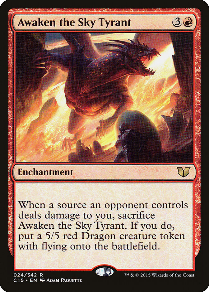 Awaken the Sky Tyrant [Commander 2015] | Game Haven TX