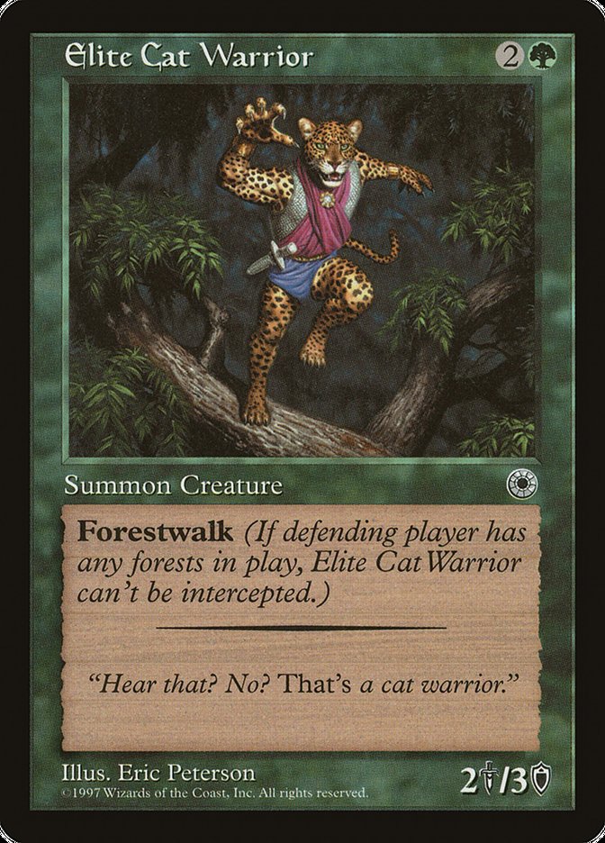 Elite Cat Warrior (With Flavor Text) [Portal] | Game Haven TX