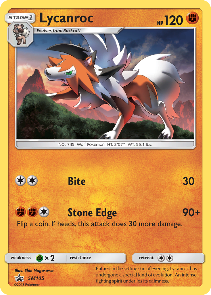 Lycanroc (SM105) [Sun & Moon: Black Star Promos] | Game Haven TX