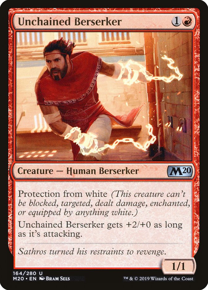Unchained Berserker [Core Set 2020] | Game Haven TX