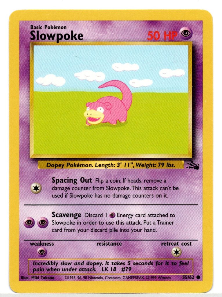 Slowpoke (55/62) [Fossil Unlimited] | Game Haven TX