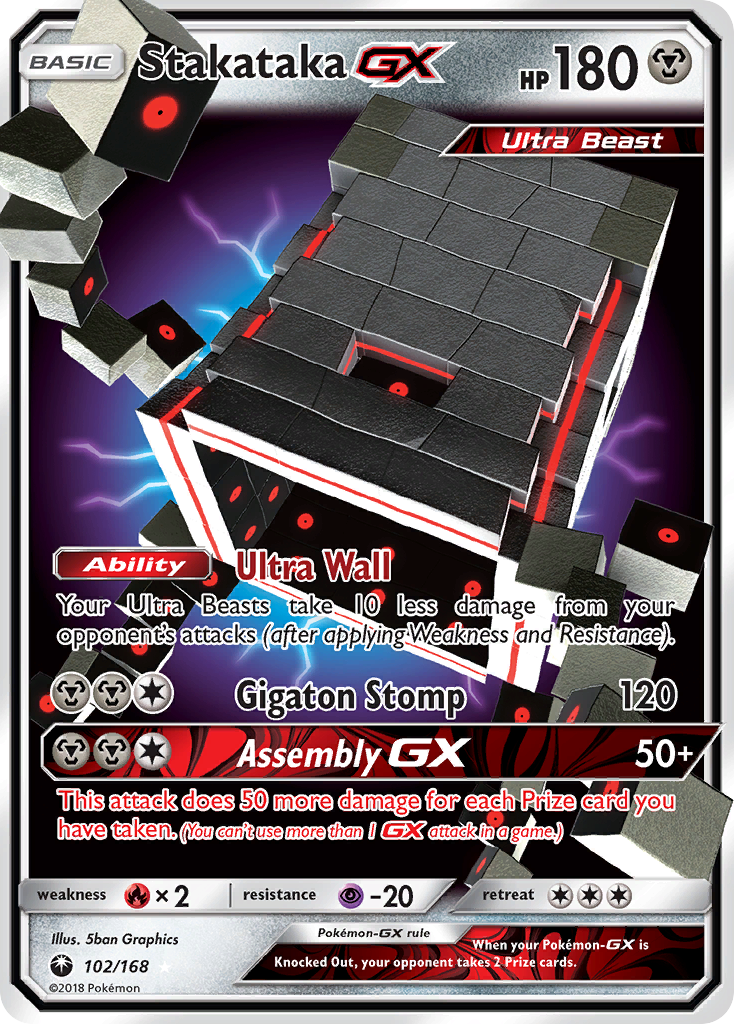 Stakataka GX (102/168) [Sun & Moon: Celestial Storm] | Game Haven TX
