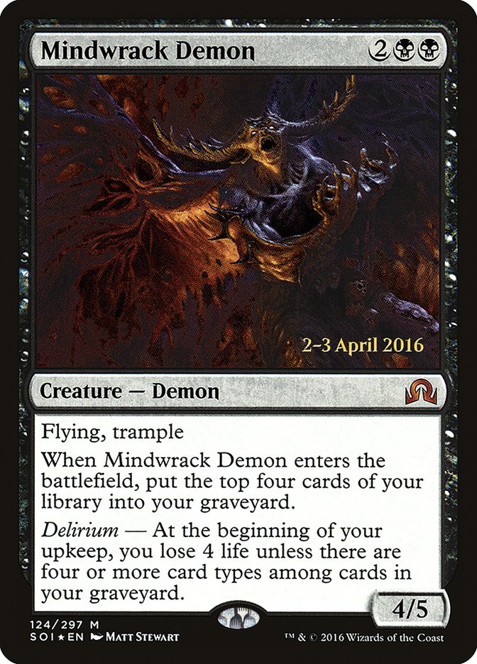 Mindwrack Demon [Shadows over Innistrad Promos] | Game Haven TX