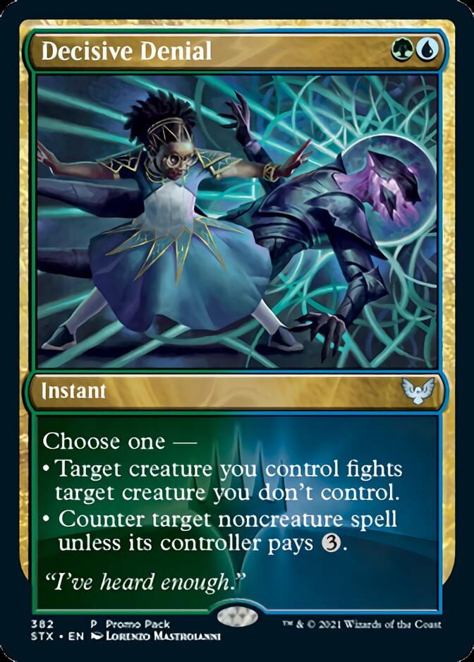 Decisive Denial (Promo Pack) [Strixhaven: School of Mages] | Game Haven TX