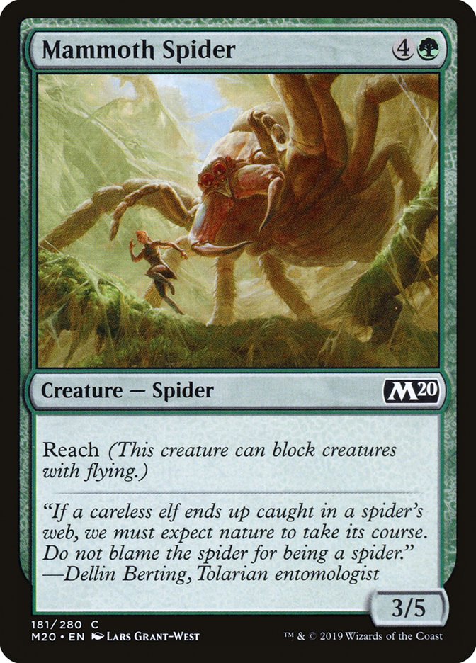 Mammoth Spider [Core Set 2020] | Game Haven TX