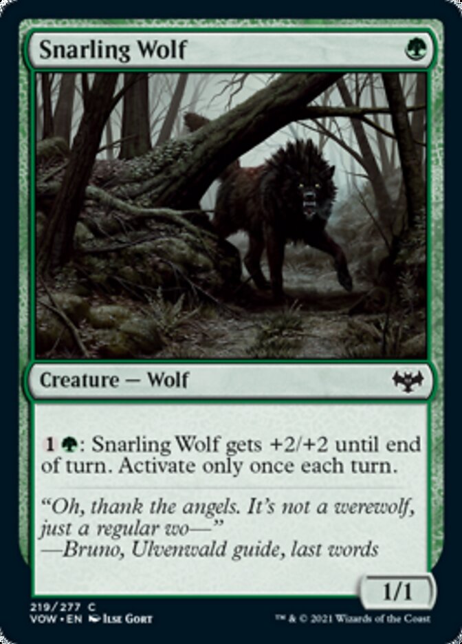 Snarling Wolf [Innistrad: Crimson Vow] | Game Haven TX