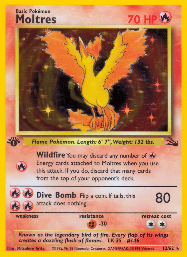 Moltres (12/62) [Fossil 1st Edition] | Game Haven TX