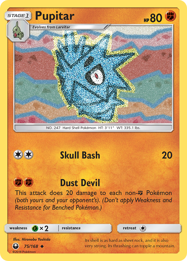 Pupitar (75/168) [Sun & Moon: Celestial Storm] | Game Haven TX
