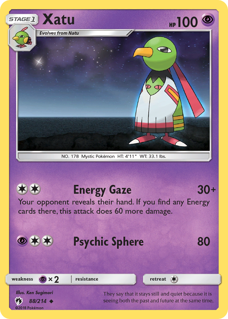 Xatu (88/214) [Sun & Moon: Lost Thunder] | Game Haven TX
