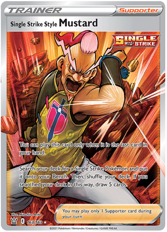 Single Strike Style Mustard (163/163) [Sword & Shield: Battle Styles] | Game Haven TX