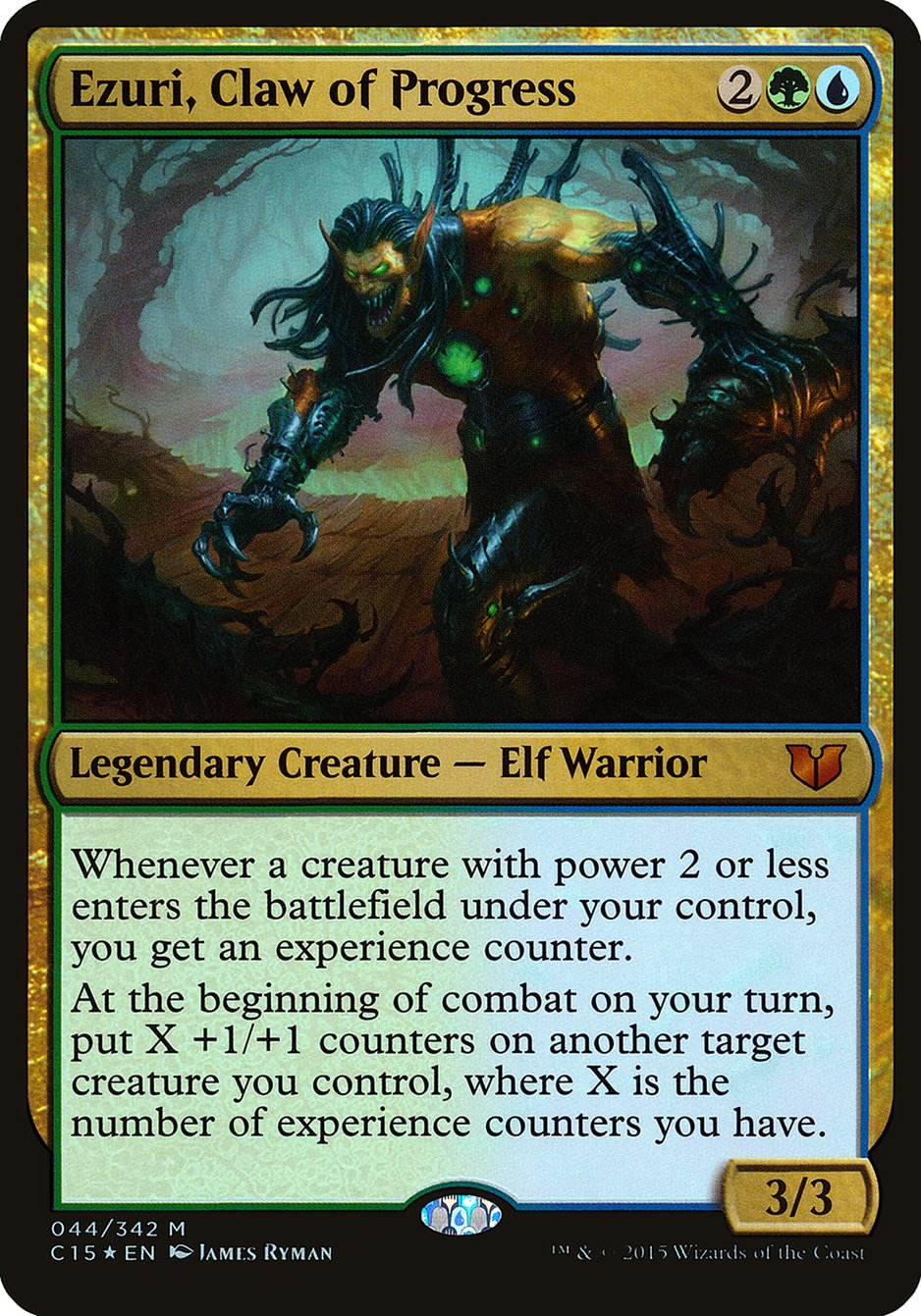 Ezuri, Claw of Progress (Oversized) [Commander 2015 Oversized] | Game Haven TX